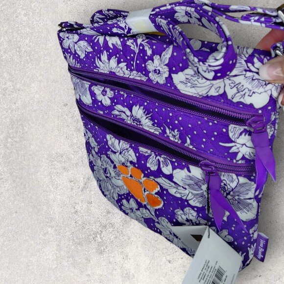 Vera Bradley Collegiate Crossbody - Clemson University - NWT - Purple - Picture 6 of 8